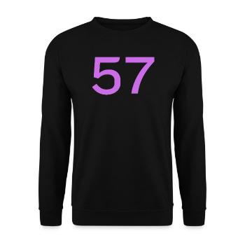 57 - Unisex Pullover - Schwarz - Vorne - Alina (178cm) & Michal (187cm)