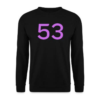 53 - Unisex Pullover - Schwarz - Vorne - Alina (178cm) & Michal (187cm)