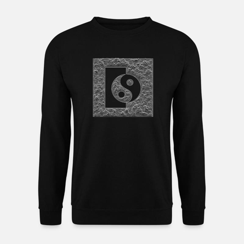 Yin Yang - Blanc - Sweat-shirt Unisexe - noir
