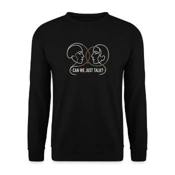 Against division - Unisex Sweatshirt - black - Front - Alina (178cm) & Michal (187cm)