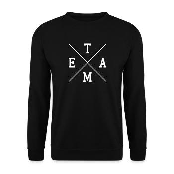 Team - Unisex Sweatshirt - black - Front - Alina (178cm) & Michal (187cm)