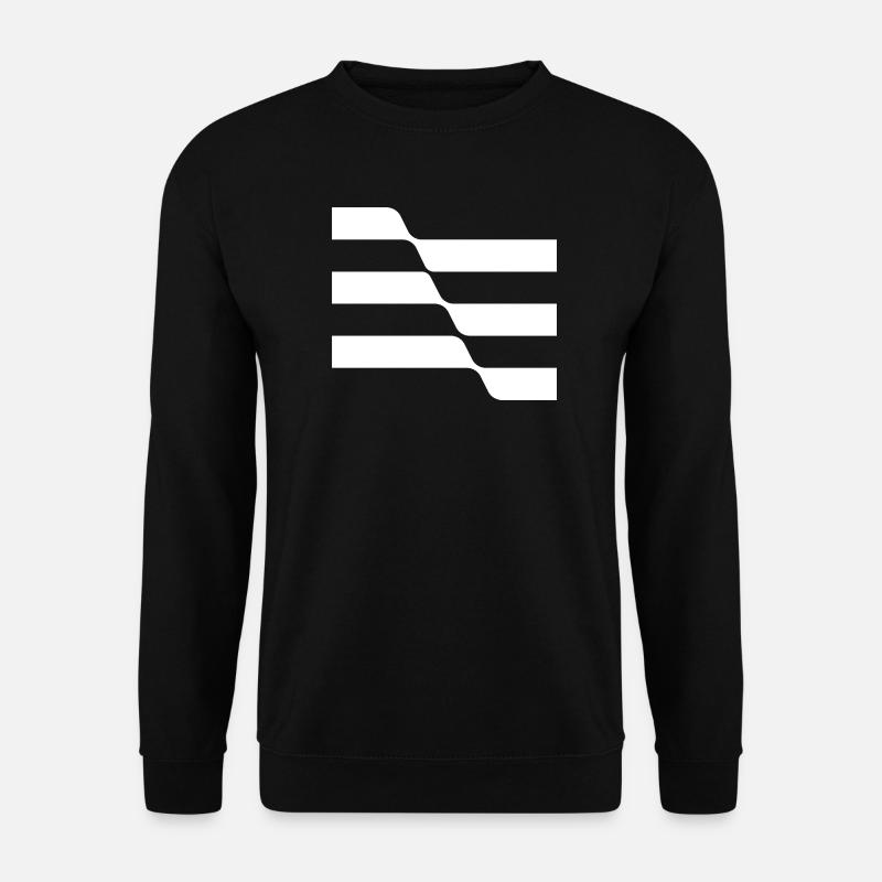 Geometric Stripes design - Unisex Sweatshirt - black