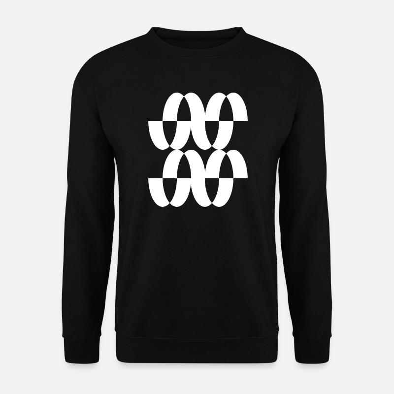 Maillage en anneau entrelacé - Sweat-shirt Unisexe - noir