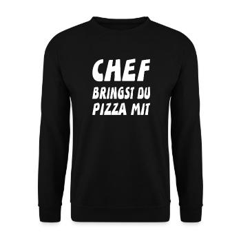 Chef - Unisex Pullover - Schwarz - Vorne - Alina (178cm) & Michal (187cm)