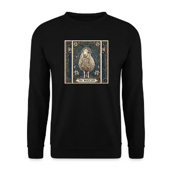 Mouton, le Magicien - Sweat-shirt Unisexe - noir - Devant - Alina (178cm) & Michal (187cm)