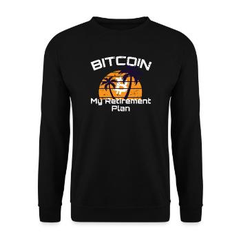 Bitcoin - 21 Million - Cryptocurrency - Unisex Pullover - Schwarz - Vorne - Alina (178cm) & Michal (187cm)