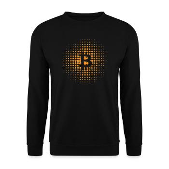 Bitcoin, Bitcoiner Geschenkidee - Unisex Pullover - Schwarz - Vorne - Alina (178cm) & Michal (187cm)