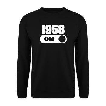1958 - Unisex Sweatshirt - black - Front - Alina (178cm) & Michal (187cm)