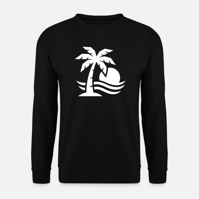 Palm Tree Beach Sun - Sweat-shirt Unisexe - noir