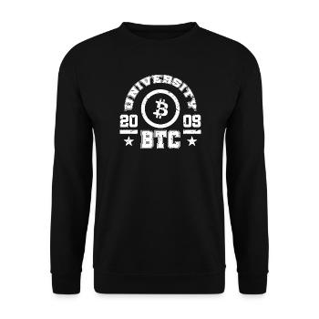 Bitcoin - 21 Million - Cryptocurrency - Unisex Pullover - Schwarz - Vorne - Alina (178cm) & Michal (187cm)