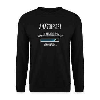 Anästhesist Ausbildung Medizinstudium Arzt Medizin - Unisex Pullover - Schwarz - Vorne - Alina (178cm) & Michal (187cm)