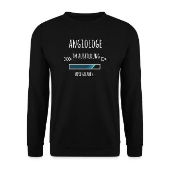 Angiologe Ausbildung Medizinstudium Arzt Medizin  - Unisex Pullover - Schwarz - Vorne - Alina (178cm) & Michal (187cm)