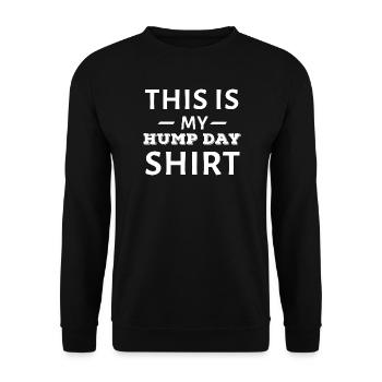 Texte en gras de la chemise de ce jour - Sweat-shirt Unisexe - noir - Devant - Alina (178cm) & Michal (187cm)
