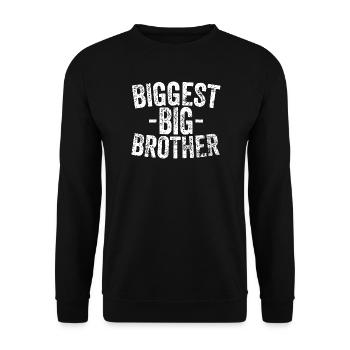 Größte Big-Brother-Grafik - Unisex Pullover - Schwarz - Vorne - Alina (178cm) & Michal (187cm)