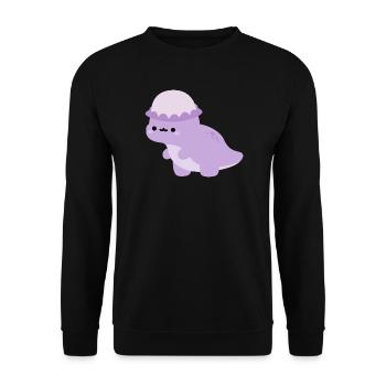 Pachycéphalosaures Dolly - Sweat-shirt Unisexe - noir - Devant - Alina (178cm) & Michal (187cm)