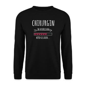Chirurgin Ausbildung Medizinstudium Ärztin Medizin - Unisex Pullover - Schwarz - Vorne - Alina (178cm) & Michal (187cm)
