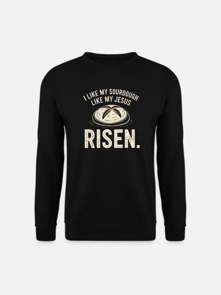 Risen Sourdough Faith Tee - Unisex Sweatshirt - black