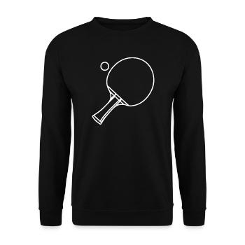 Tirage au tennis de table - Sweat-shirt Unisexe - noir - Devant - Alina (178cm) & Michal (187cm)