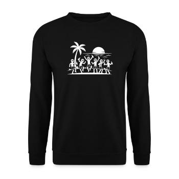 Icône de l’équipe de plage de fête - Sweat-shirt Unisexe - noir - Devant - Alina (178cm) & Michal (187cm)