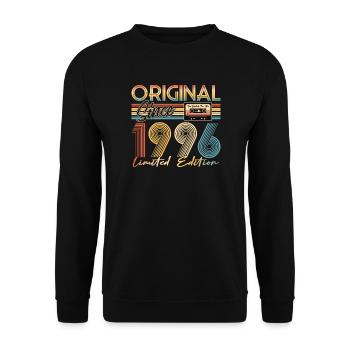 30e anniversaire, 30 ans - Sweat-shirt Unisexe - noir - Devant - Alina (178cm) & Michal (187cm)