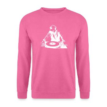 Dj Sketch - Sweat-shirt Unisexe - rose - Devant
