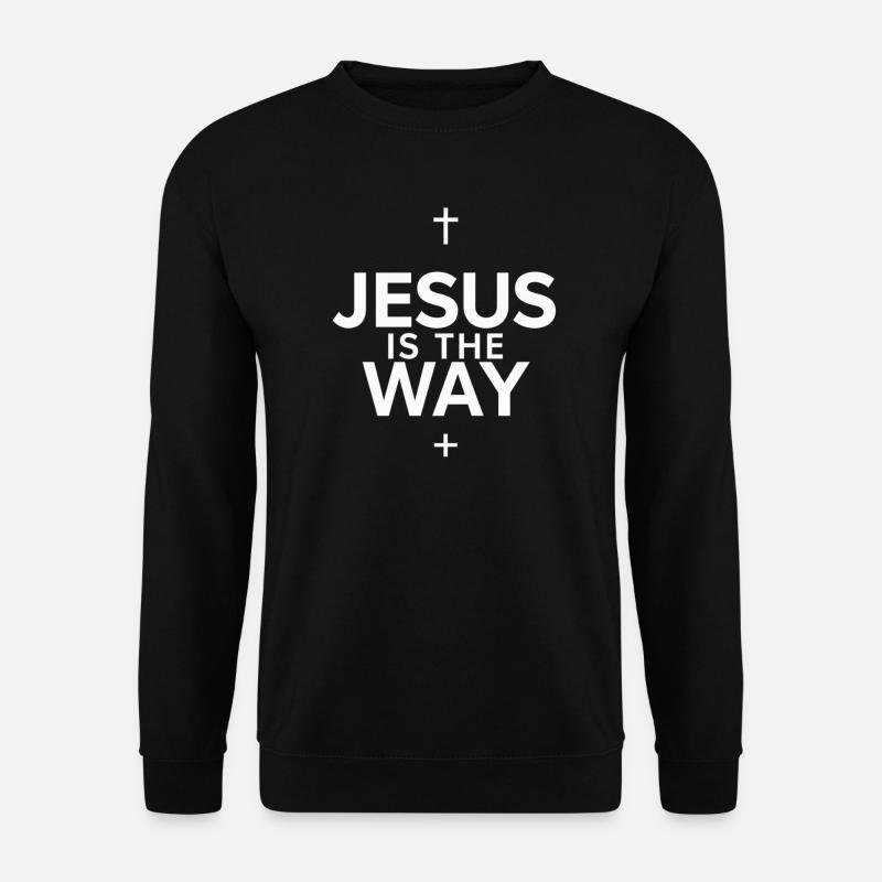 Jésus is the way - Unisex Sweatshirt - black
