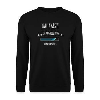 Hautarzt Ausbildung Medizinstudium Arzt Medizin - Unisex Pullover - Schwarz - Vorne - Alina (178cm) & Michal (187cm)