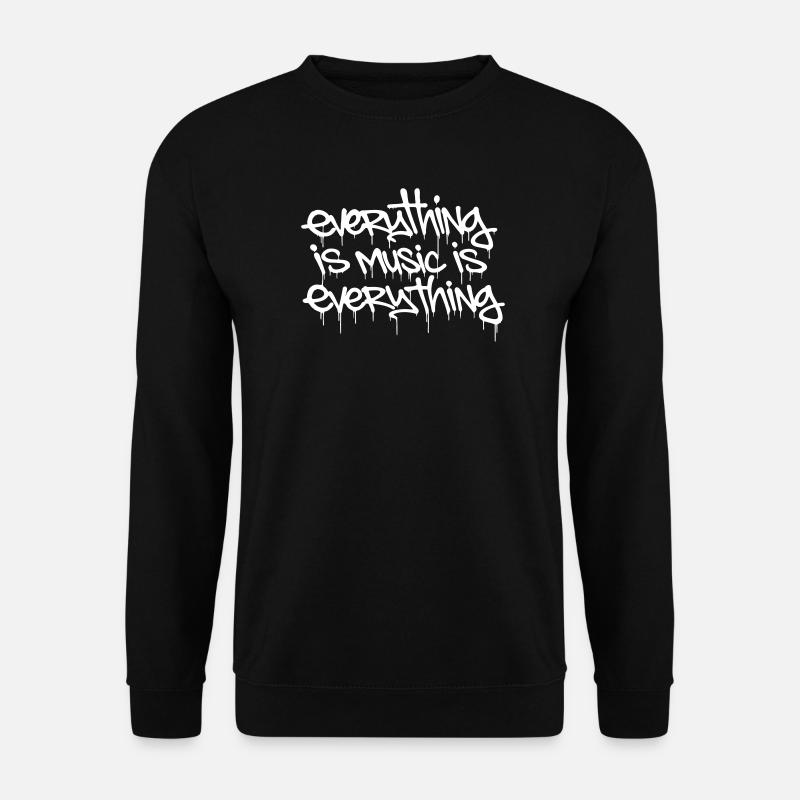 everything is music is everything - Unisex Pullover - Schwarz