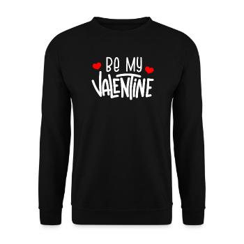 Soyez mon valentin - Sweat-shirt Unisexe - noir - Devant - Alina (178cm) & Michal (187cm)