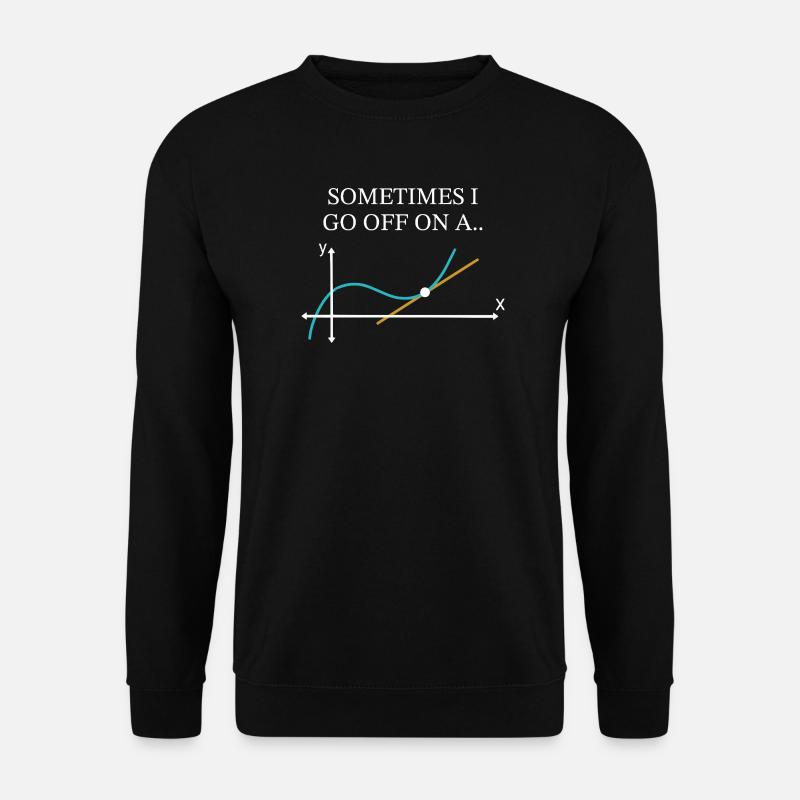 Manchmal schweife ich ab, komische Mathematik - Unisex Pullover - Schwarz