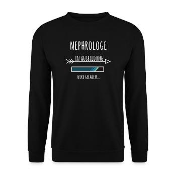 Nephrologe Ausbildung Medizinstudium Arzt Medizin  - Unisex Pullover - Schwarz - Vorne - Alina (178cm) & Michal (187cm)