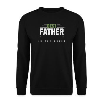 Meilleur papa du monde - Sweat-shirt Unisexe - noir - Devant - Alina (178cm) & Michal (187cm)