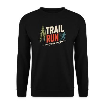 Course sur sentier - Sweat-shirt Unisexe - noir - Devant - Alina (178cm) & Michal (187cm)