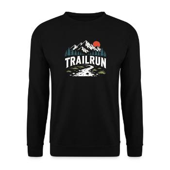 Trail Run - Unisex Pullover - Schwarz - Vorne - Alina (178cm) & Michal (187cm)
