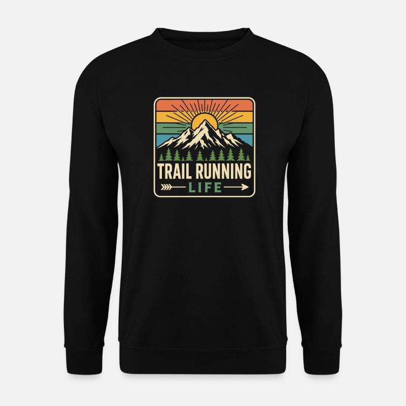 Trailrunning-Leben - Unisex Pullover - Schwarz