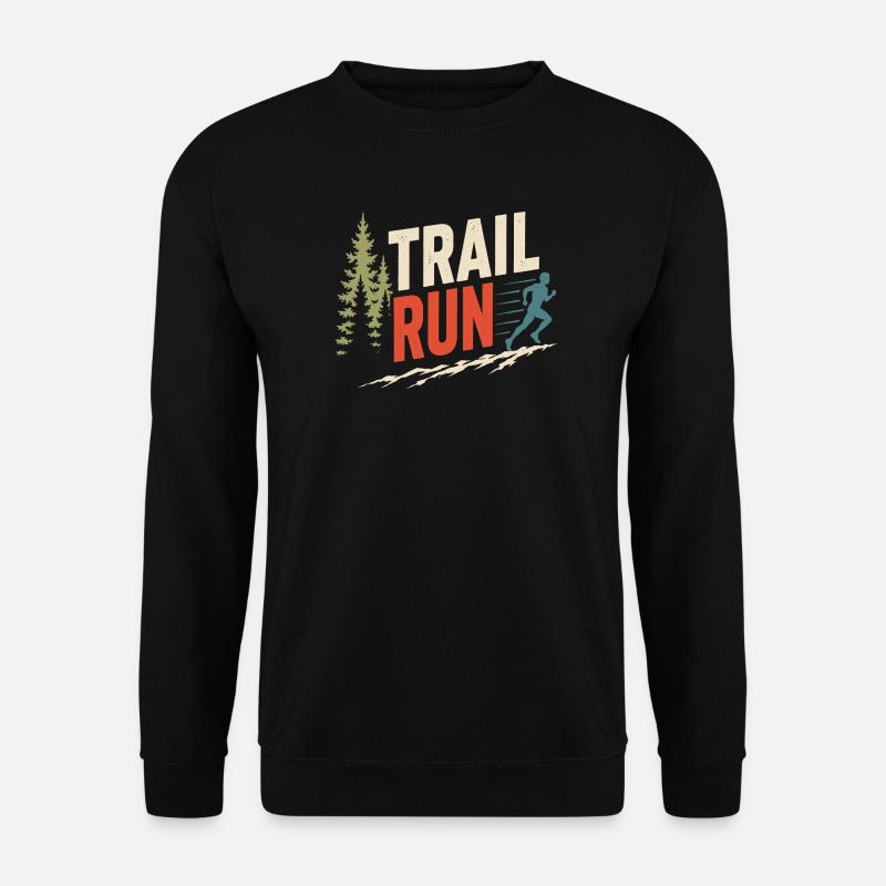 Course sur sentier - Sweat-shirt Unisexe - noir