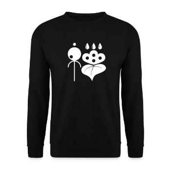 Zen et japonais - Sweat-shirt Unisexe - noir - Devant - Alina (178cm) & Michal (187cm)