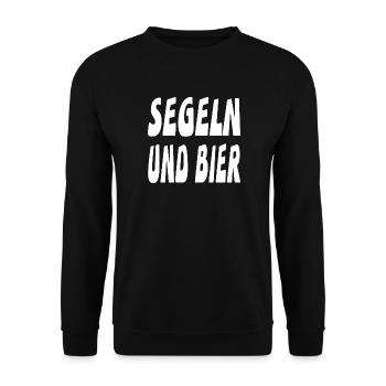 Segeln - Unisex Pullover - Schwarz - Vorne - Alina (178cm) & Michal (187cm)