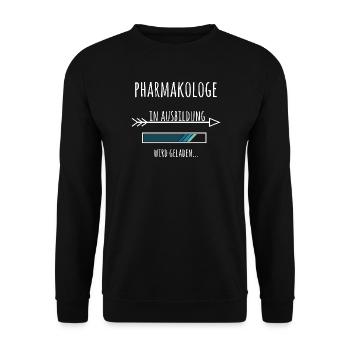 Pharmakologe Ausbildung Medizinstudium Arzt - Unisex Pullover - Schwarz - Vorne - Alina (178cm) & Michal (187cm)