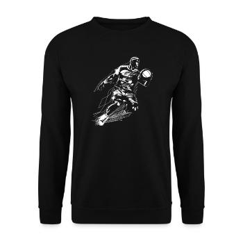 Basketballer - Unisex Sweatshirt - black - Front - Alina (178cm) & Michal (187cm)