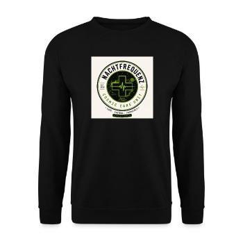 Night Frequency Cosmic Care Unit - Unisex Sweatshirt - black - Front - Alina (178cm) & Michal (187cm)
