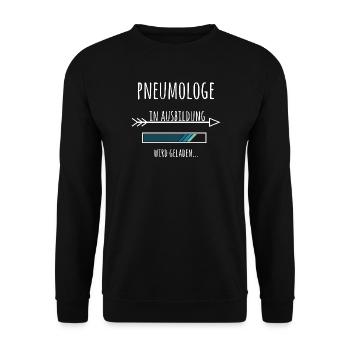 Pneumologe Ausbildung Medizinstudium Arzt Medizin  - Unisex Pullover - Schwarz - Vorne - Alina (178cm) & Michal (187cm)