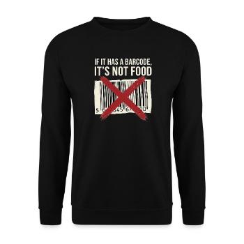 Take Real Food - Unisex Pullover - Schwarz - Vorne - Alina (178cm) & Michal (187cm)