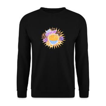 Just Loafin' - Cute Cat Loaf - Unisex Sweatshirt - black - Front - Alina (178cm) & Michal (187cm)