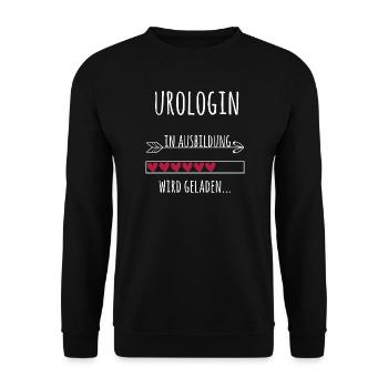 Urologin Ausbildung Medizinstudium Ärztin Medizin  - Unisex Pullover - Schwarz - Vorne - Alina (178cm) & Michal (187cm)
