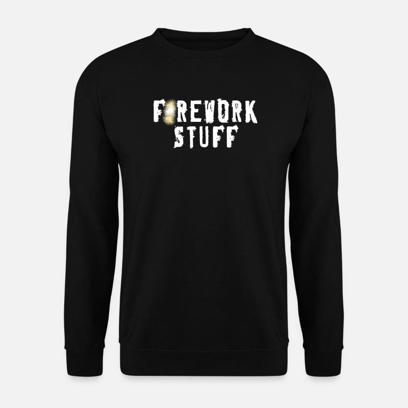 Fireworks Text - Unisex Sweatshirt - black