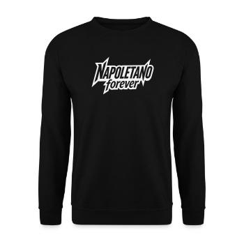 Napoletano Forever - Napoli Logodesign - Unisex Pullover - Schwarz - Vorne - Alina (178cm) & Michal (187cm)