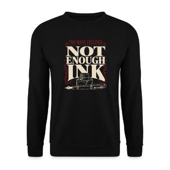 Poetcore Poète Poésie Dark Academia Gift - Sweat-shirt Unisexe - noir - Devant - Alina (178cm) & Michal (187cm)