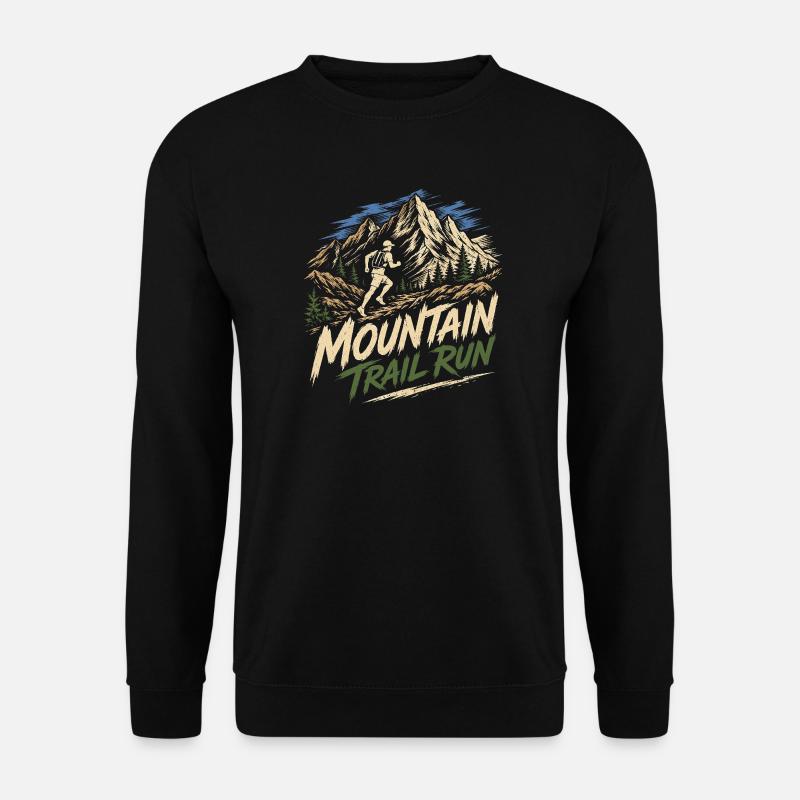 Mountain Trail Run - Unisex Sweatshirt - black