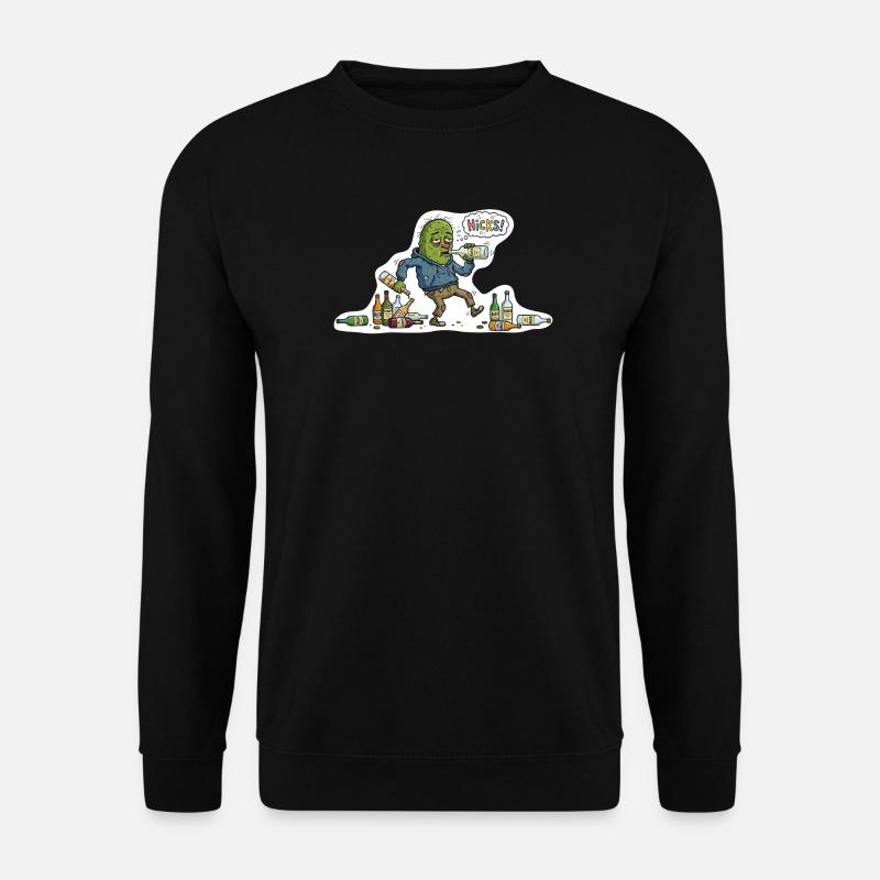 Die Saufgurke – Hicks! - Unisex Pullover - Schwarz